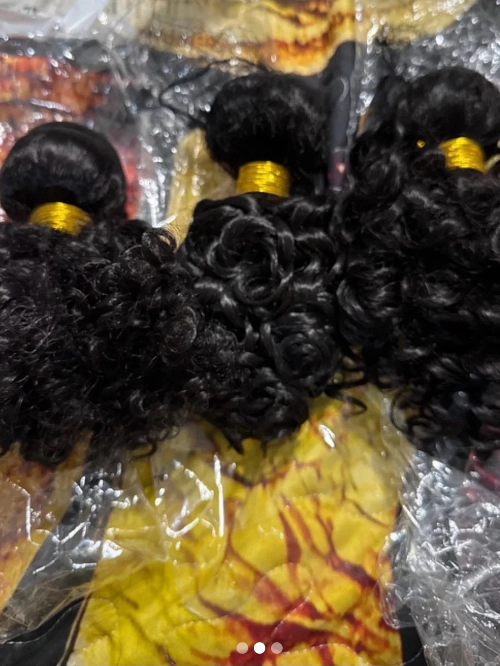 Wave Human Hair Weave Bundles 10,12,14 - Natural Black